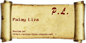 Palay Liza névjegykártya
